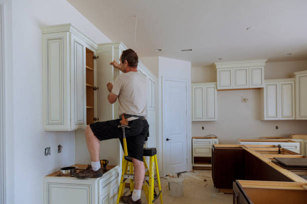 Open concept kitchen conversion in Arlington by JMT Kitchen Cabinet